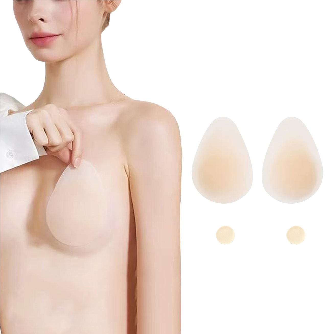 Teardrop lift cover demonstrated for a backless wardrobe solution